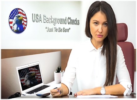 USA BGC Backwall Logo . Lady Computer LOGO